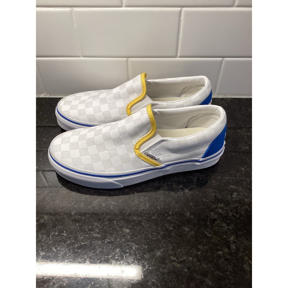 Vans Off The Wall Womens Check Classic Slip-On  Sneakers White Gray Size M4.5/W6 - Picture 4 of 8
